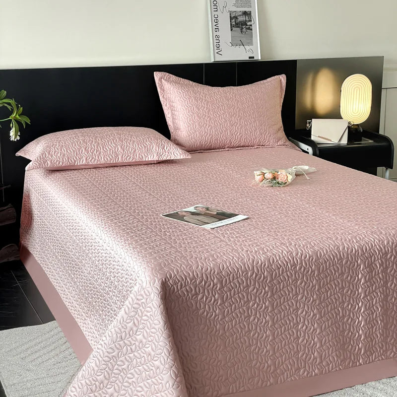 Afralia™ Soft Lyocell Eucalyptus Fiber Bedspread Quilted Coverlet - Summer Cool Mat