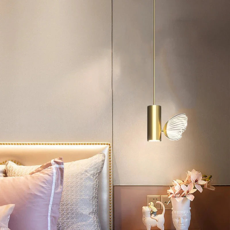 Afralia™ Nordic Butterfly LED Pendant Indoor Ceiling Lamp - Modern Living Room Decoration