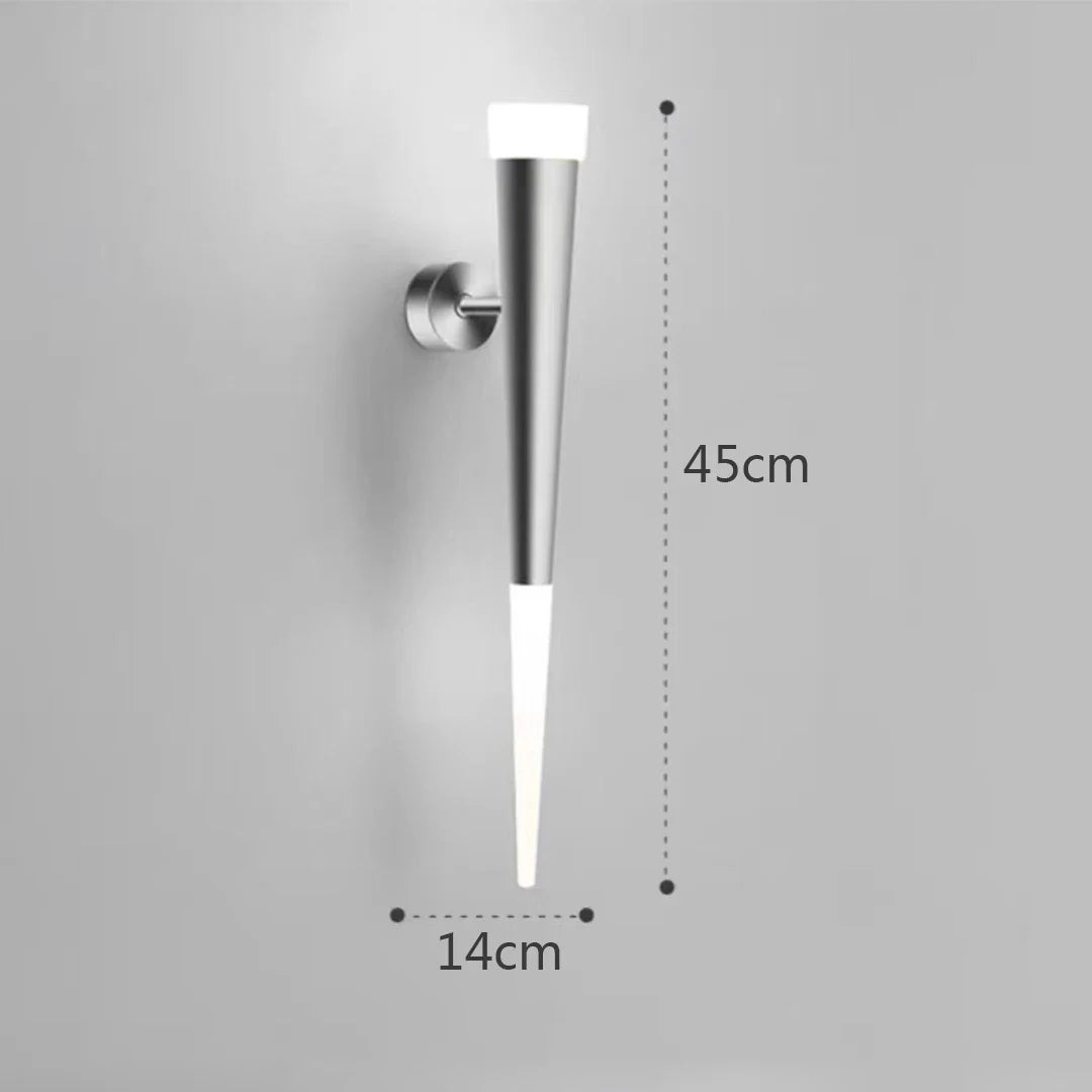 Afralia™ Nordic Acrylic Aluminum Tube LED Wall Lights for Bedroom, Living Room, and Hallway