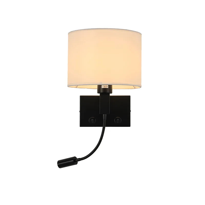 Afralia™ Modern LED Cloth Wall Lamp for Bedroom and Living Room