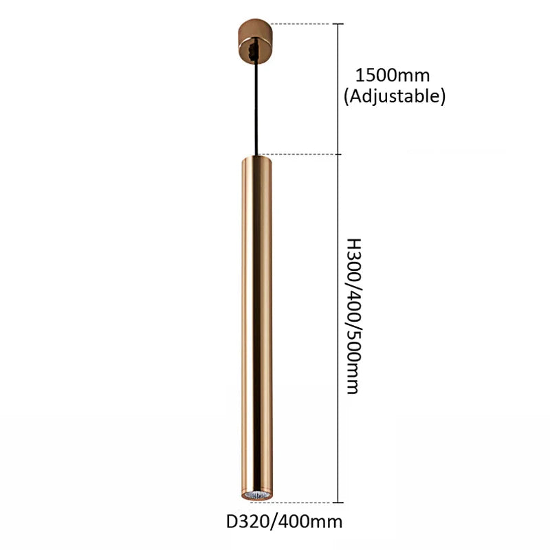 Afralia™ Gold LED Pendant Light - European Style Home & Restaurant Decor