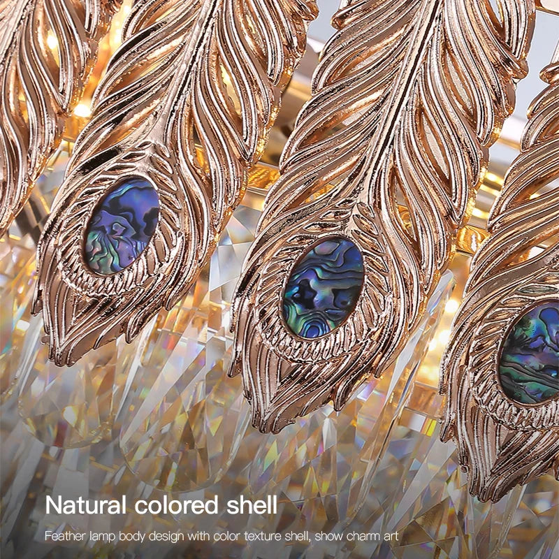 Afralia™ Crystal Chandelier: Elegant Post-Modern Living Room & Bedroom Lighting