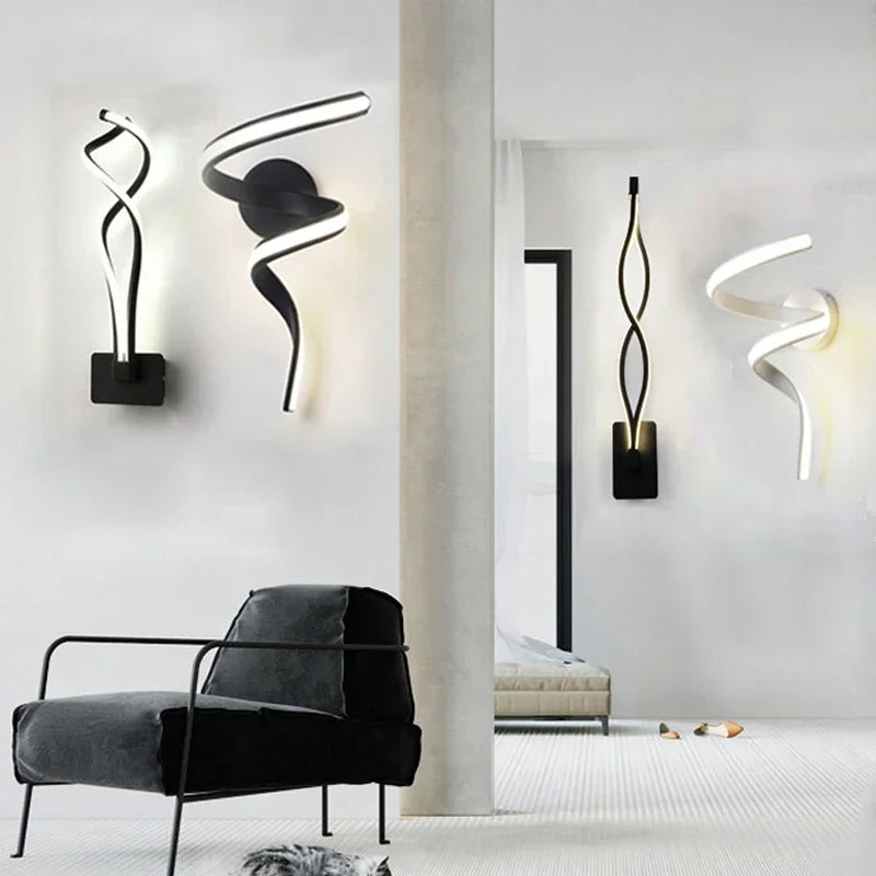 Afralia™ Modern Minimalist LED Wall Lamp - Sleek Wall Sconce for Living Room, Bedroom, and Bedside