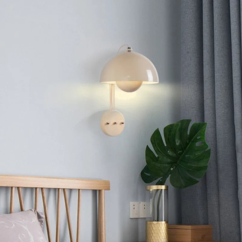 Afralia™ Modern LED Flower Bud Wall Lamp with Macaron Switch