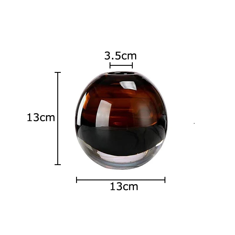 Afralia™ Delicate Glass Vase for Floral Arrangement and Room Decor