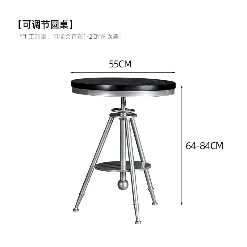 Afralia™ Industrial Iron Art Solid Wood Dining Chair for Coffee Shop & Bar