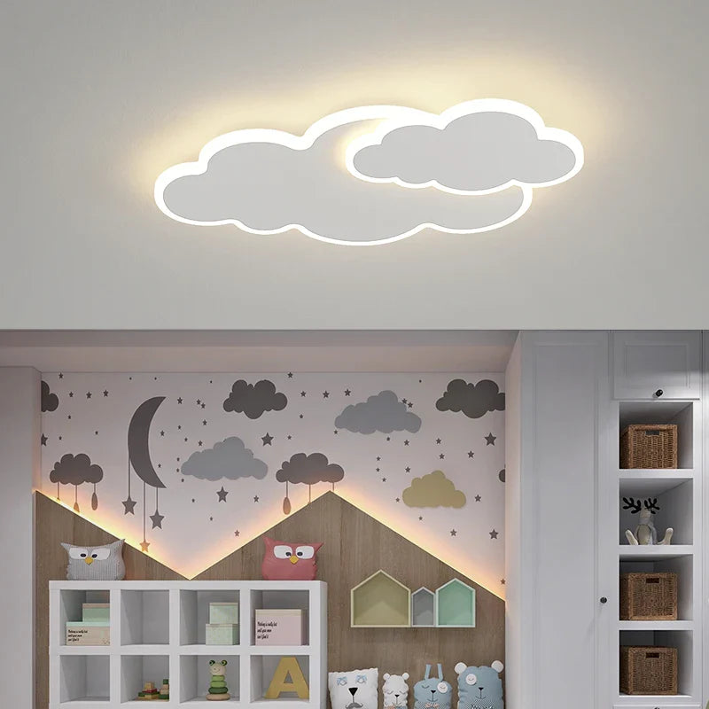 Afralia™ White Cloud LED Chandelier for Bedroom Dining Living Room Modern Home Decoration