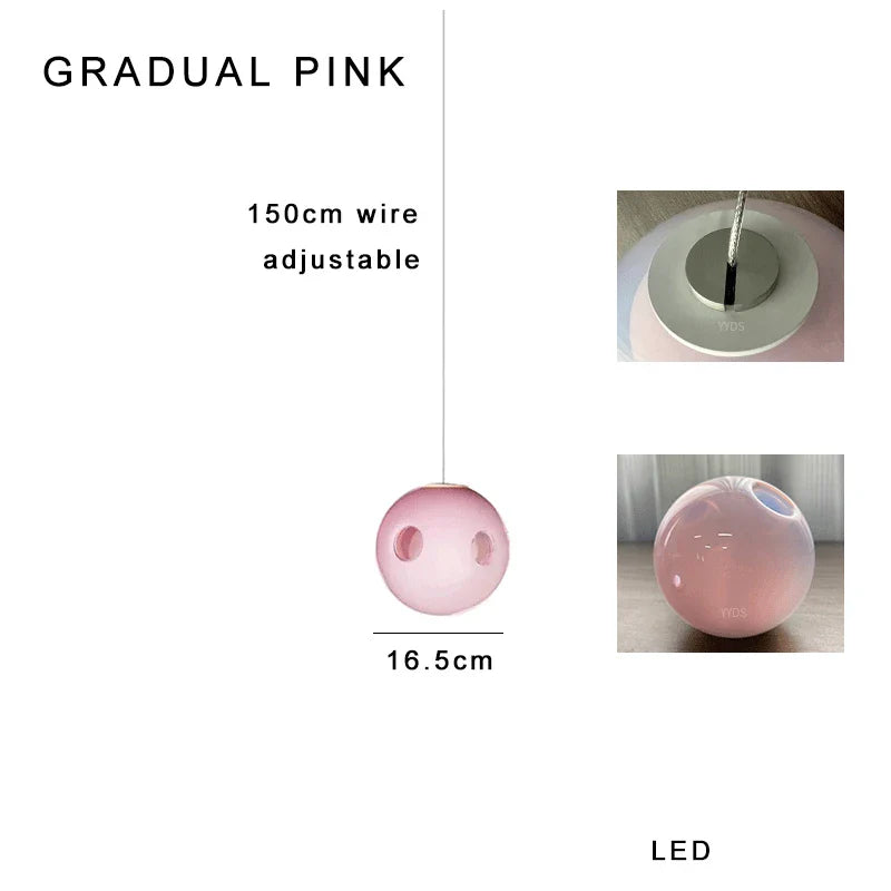 Afralia™ Glass Ball Pendant Light: Modern Handmade Boho Sputnik Fixture for Living Room & Dining Room