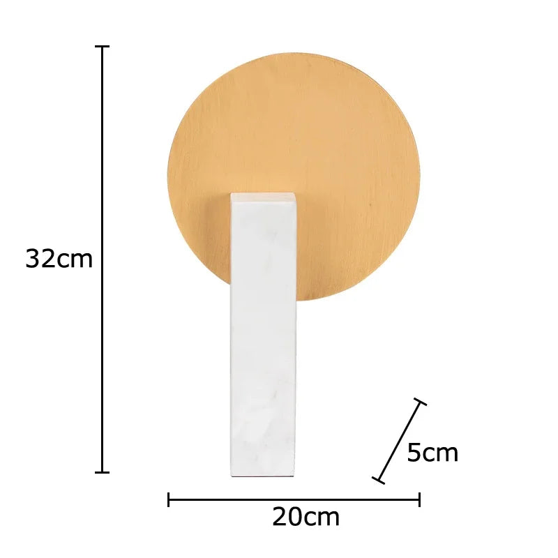 Afralia™ Geometric Windmill Abstract Crafts Marble Base Desk Decoration Elegance