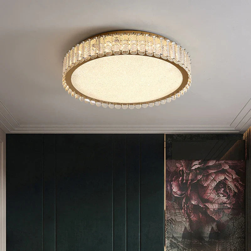 Afralia™ Crystal LED Ceiling Lights for Modern Home Decor Lighting