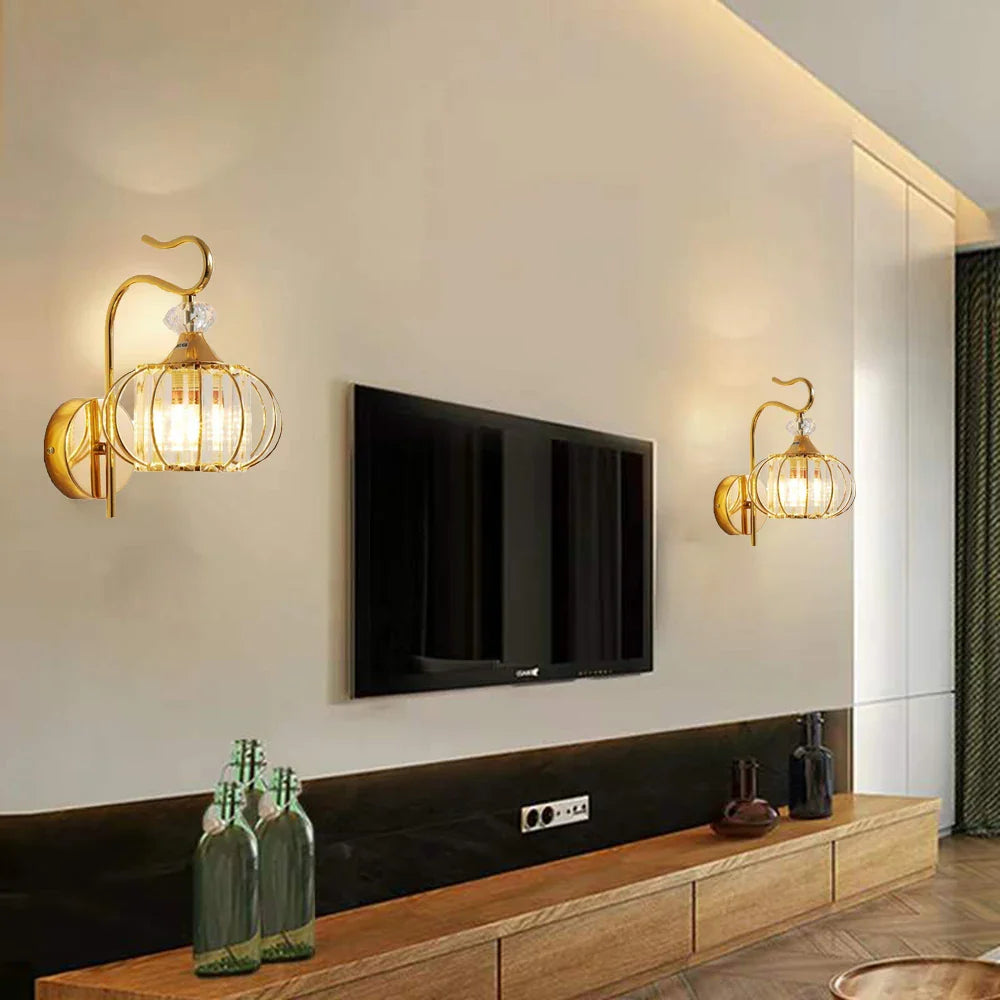 Afralia™ Modern Wall Lamp Living Room Bedroom Bedside Sconce TV Background Corridor Wall Light