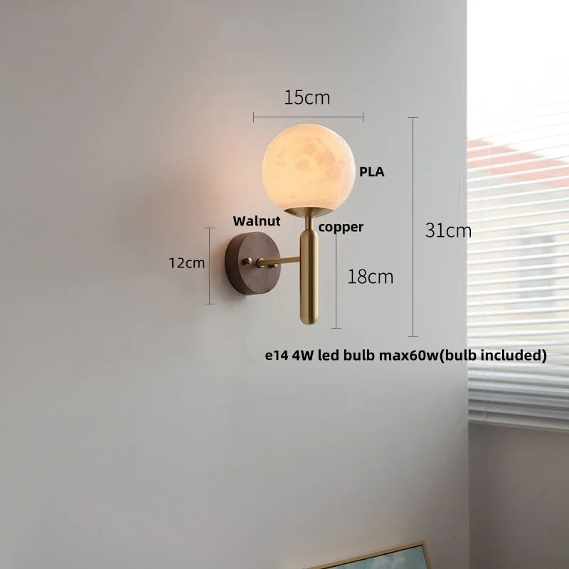 Afralia™ Modern Black Iron LED Wall Light with Glass Shade & Pull Chain Switch