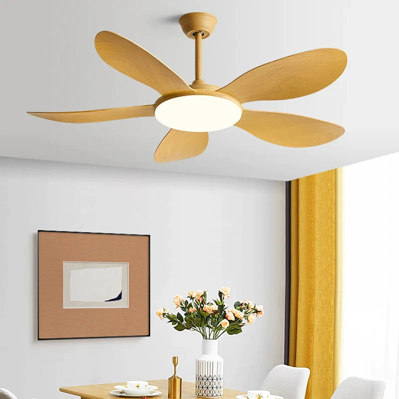 Afralia™ Black DC Ceiling Fan Light Strong Wind Indoor Electric Fan 2023