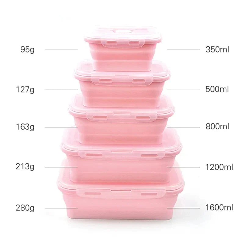 Afralia™ Silicone Lunch Box Set for Food Storage and Dining