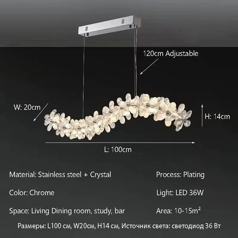 Afralia™ Crystal LED Chandelier: French Style Chrome Plated Pendant Light for Home Decor