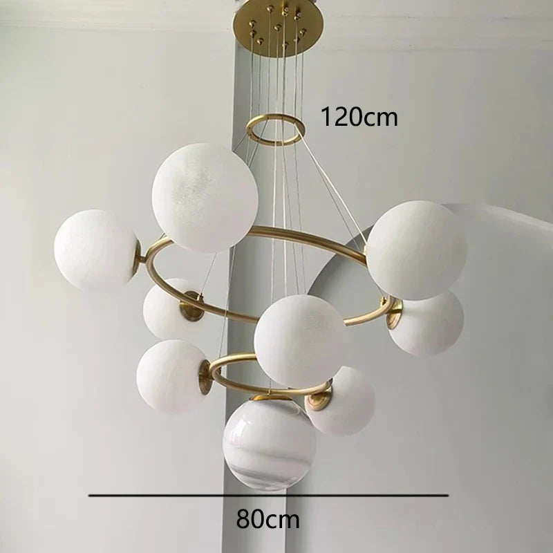 Afralia™ Modern LED Pendant Chandelier for Living and Dining Room Lighting