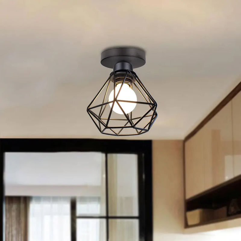 Afralia™ Vintage Industrial Ceiling Light Shade for Modern Kitchen Living Room Decor