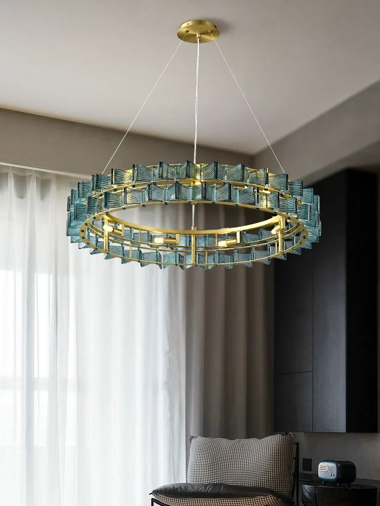 Afralia™ Nordic Luxury Living Room Chandelier: Modern American Style Art Lighting Fixtures