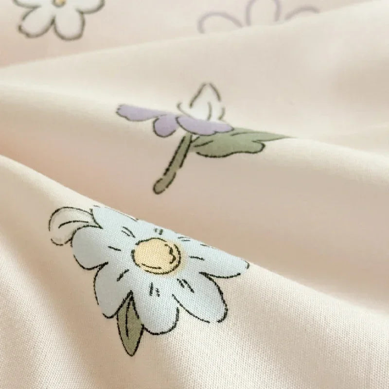 Afralia™ Cartoon Bear Printed Summer Quilt Lightweight Soft Cooling Blanket