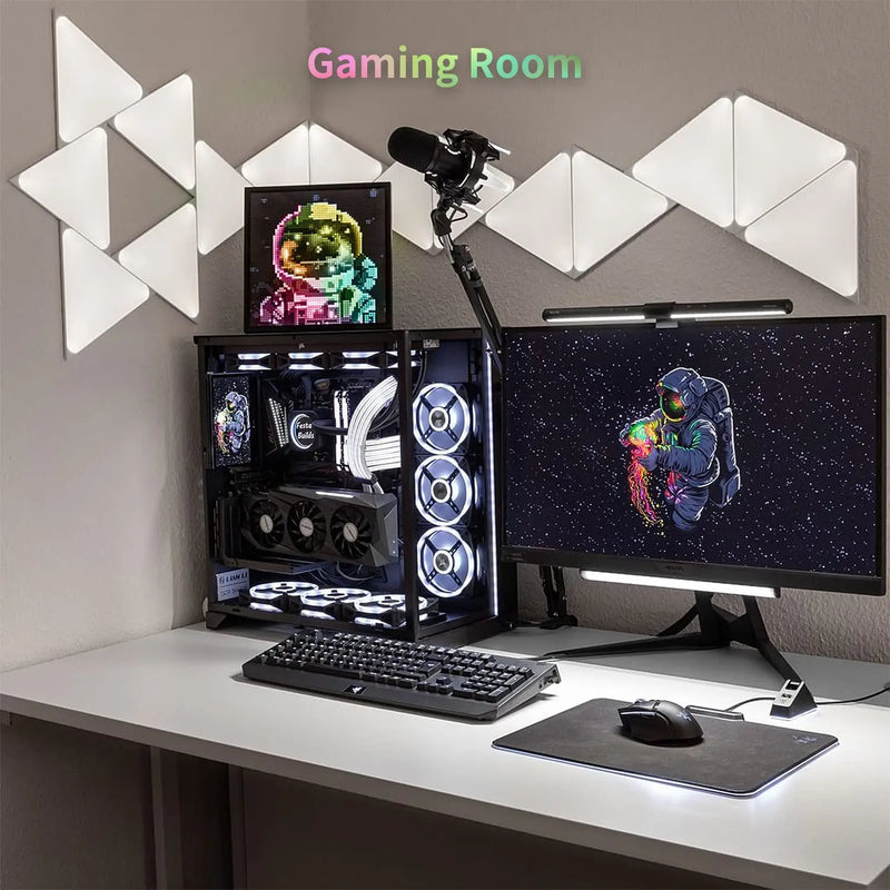 Afralia™ Pixoo-64 LED Pixel Cloud Digital Frame: WiFi, APP Control, Gaming Room Decoration