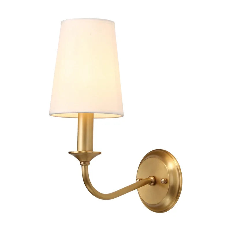 Afralia™ Rural Fabric Gold Pendant Chandelier for Living Room, Bedroom, and Restaurant Lighting