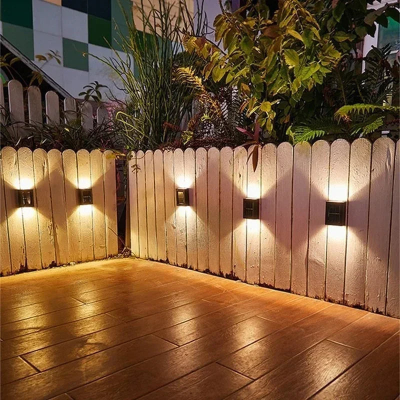 Afralia™ Solar Outdoor Spot Lights | Waterproof Street Wall Lamp Solar-Powered Garden Decor