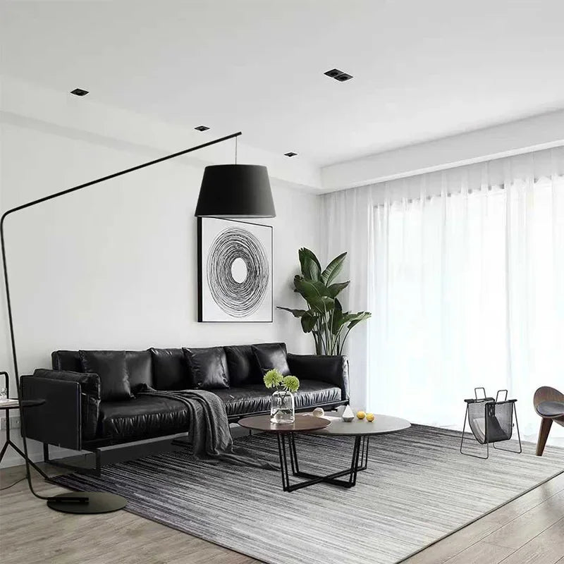 Afralia™ Black LED Floor Lamp for Living Room and Bedroom Decoration