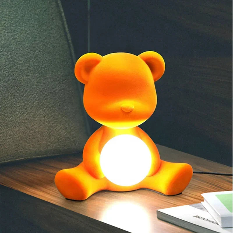 Afralia™ Teddy Bear Kids Desk Lamp