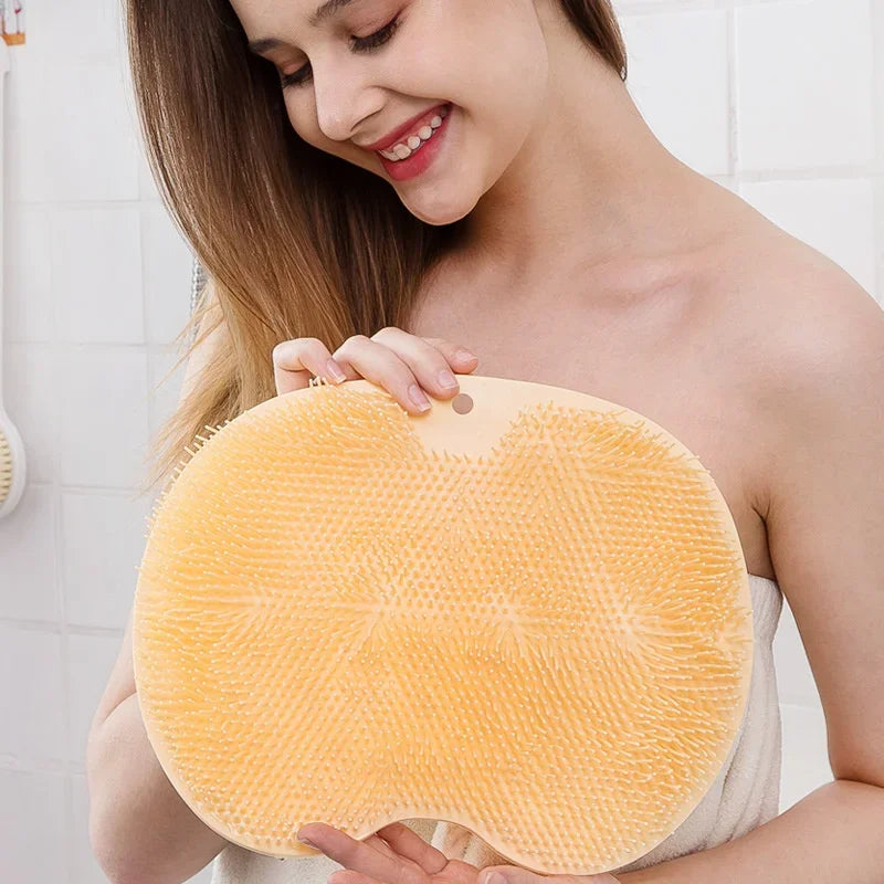 Afralia™ Silicone Massage Shower Mat with Suction Cups