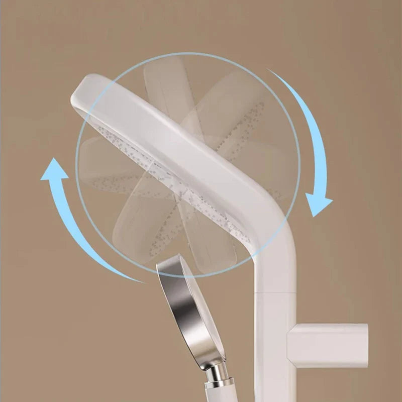 Afralia™ Electric Showerhead Knobs Column Faucet Set for Bathroom Bathtub System