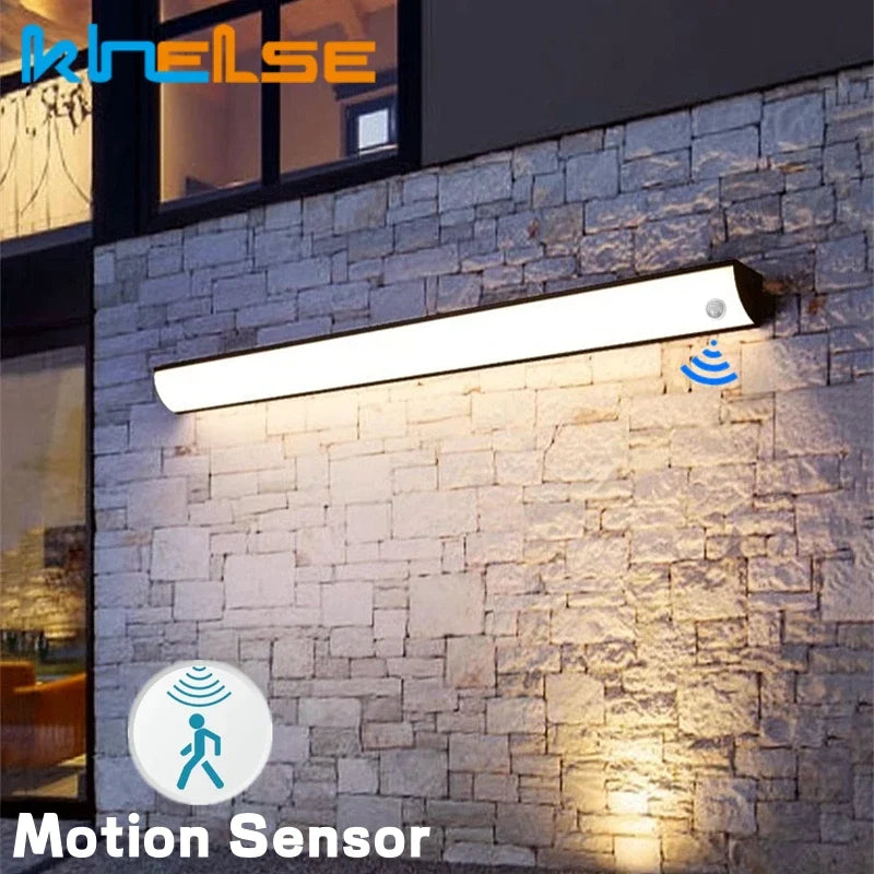 Afralia™ Outdoor Corner Wall Sconce: Motion Sensor LED, Waterproof Garden Lighting