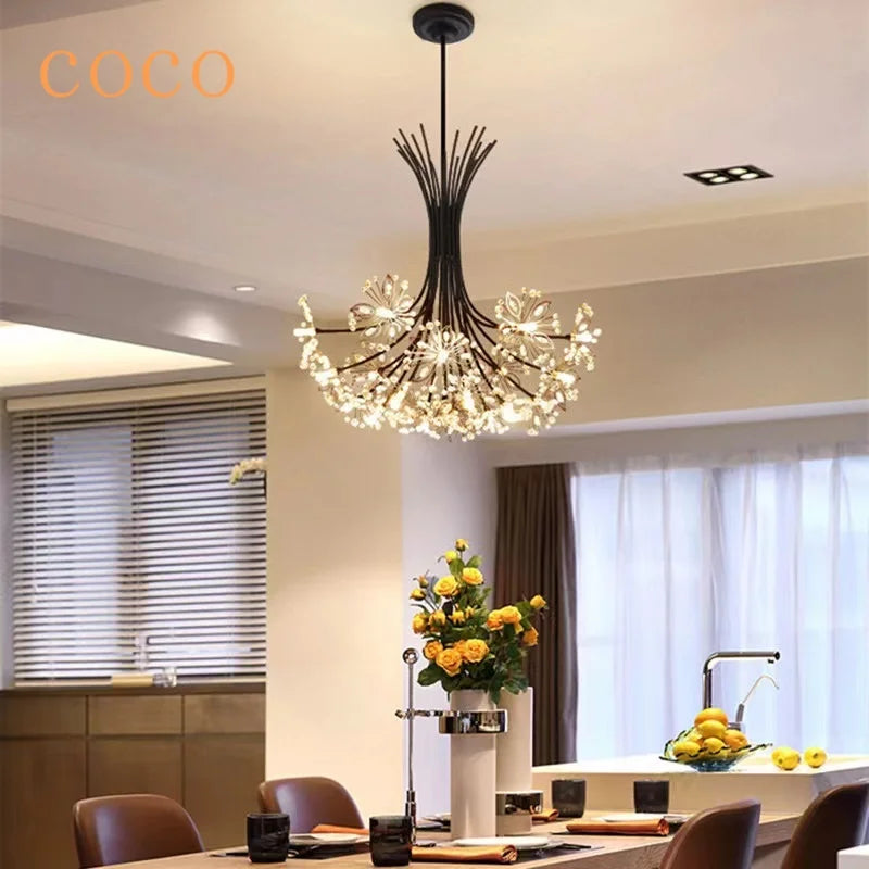 Afralia™ Dandelion Chandelier: Modern Home Decor Living Room Light Fixture