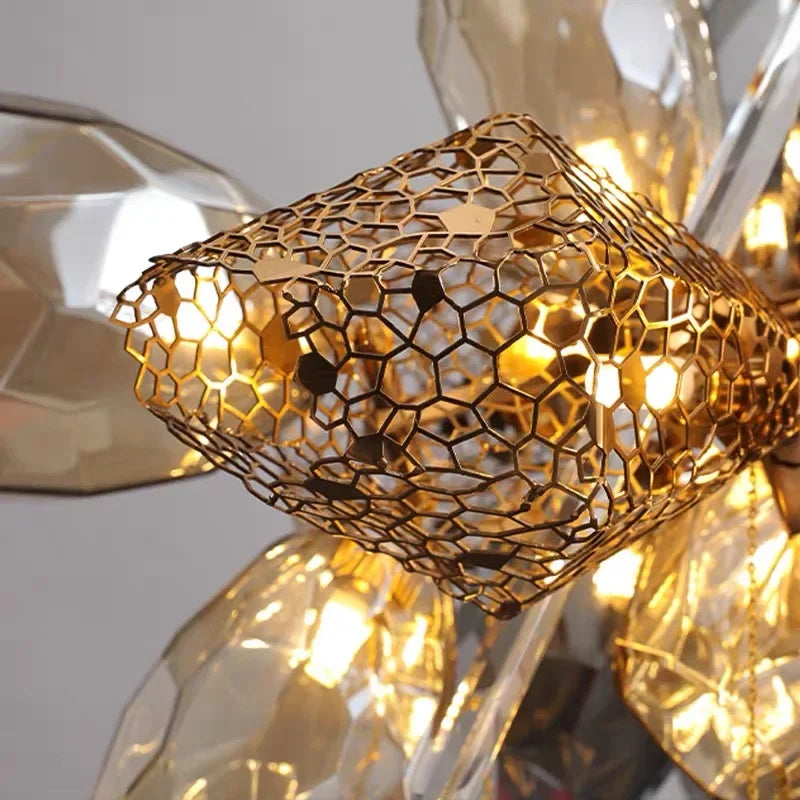 Afralia™ Crystal Duplex Chandelier: Modern Artistic Living Room Lighting