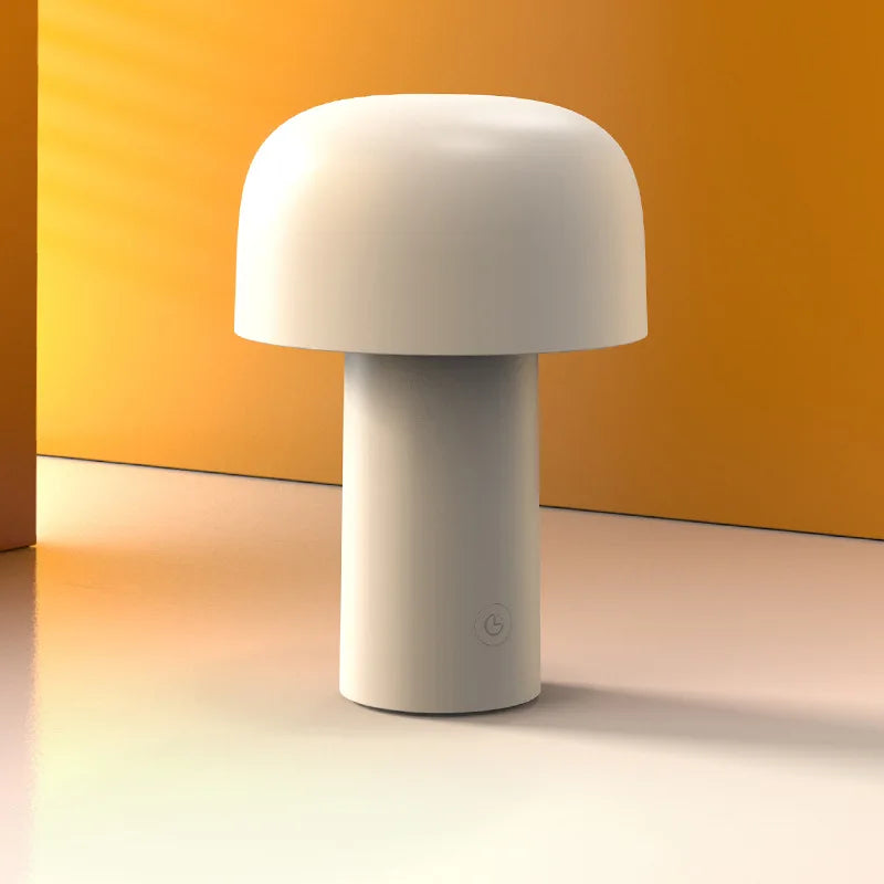 Afralia™ Mushroom Time Table Lamp: USB Charging, Dimming, Touch LED, Minimalist Bedroom Light