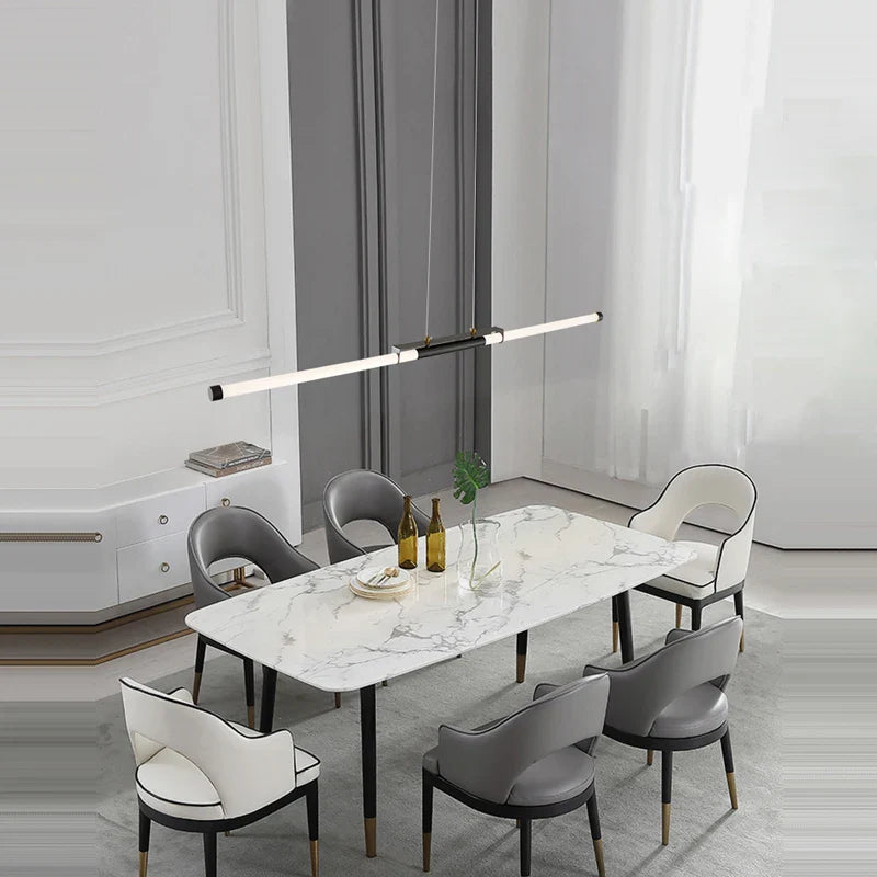 Afralia™ LED Black Gold Designer Chandelier Lighting for Dinning Room