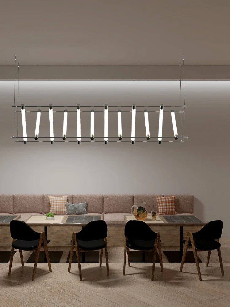 Afralia™ Nordic LED Chandelier: Black Gold Dining Room Kitchen Lighting Fixtures