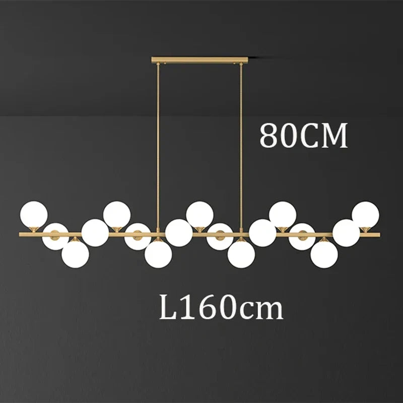 Afralia™ Modern Ceiling Chandeliers: Elegant Pendant Light Fixture for Dining & Living Room