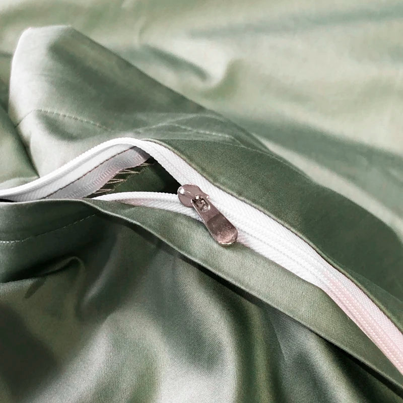 Afralia™ Luxury Embroidered 600TC Egyptian Cotton Bedding Set - Queen/King