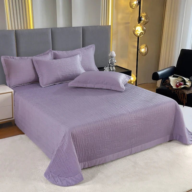 Afralia™ Egyptian Cotton Quilt Set: Luxury European Style Bedding Set