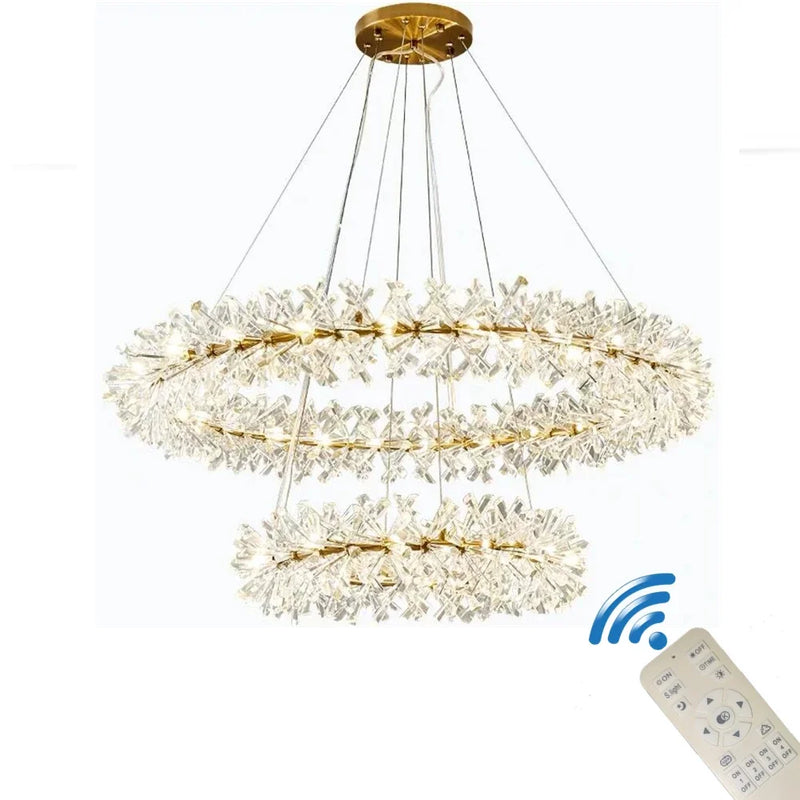 Afralia™ Crystal LED Chandelier for Home Decor – Modern Hanging Lamp