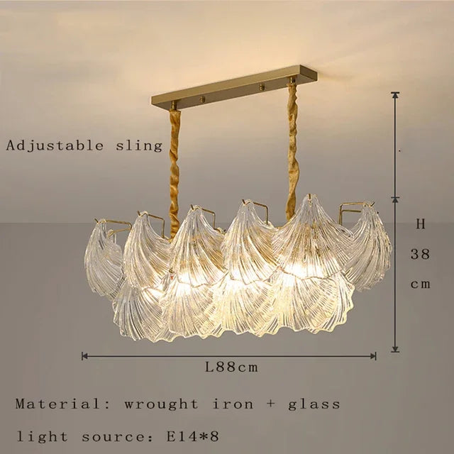 Afralia™ Crystal Glass Chandelier: Luxury Retro Pendant Light for Dining, Living, Bedroom Decor