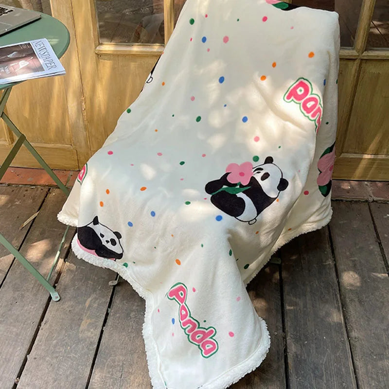 Afralia™ Cozy Fleece Blanket | Multi-Use Office & Home Shawl | Soft & Warm Blanket