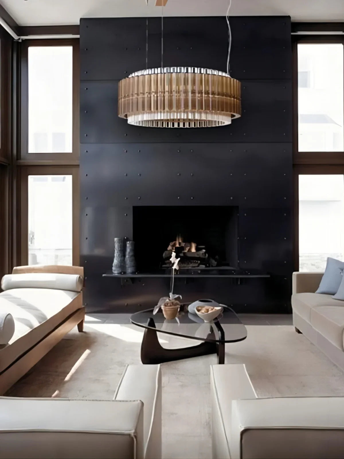 Afralia™ Postmodern Brown Glass Chandelier Lighting - 2025 New Design