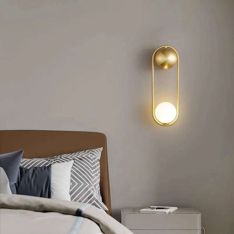 Afralia™ LED Wall Lamp: Modern Nordic Light for Bedroom, Corridor & More