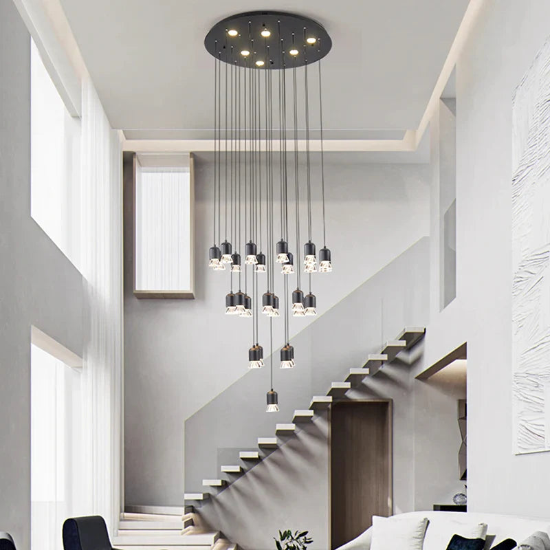 Afralia™ Modern LED Chandelier Pendant Ceiling Light for Indoor Dining Room