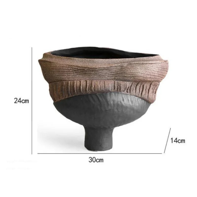 Afralia™ Resin Vase: Handmade Irregular Flowerpot for Home Decor & Flower Arrangements