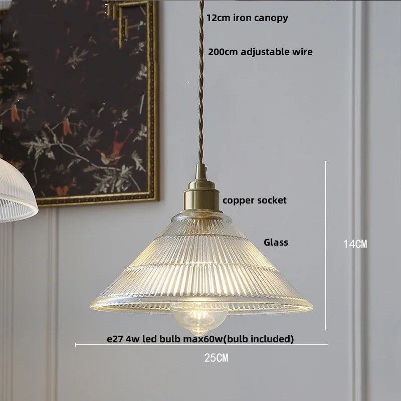 Afralia™ Orange Glass LED Pendant Light with Knob Switch - Nordic Modern Design