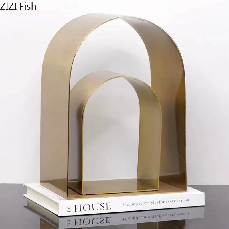 Afralia™ Arches Geometry Desk Decoration - Modern Sculpture Craft for Room Aesthetics