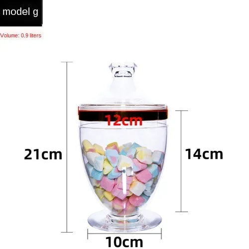 Afralia™ Acrylic Candy & Spice Jar Set for Kitchen Food Storage