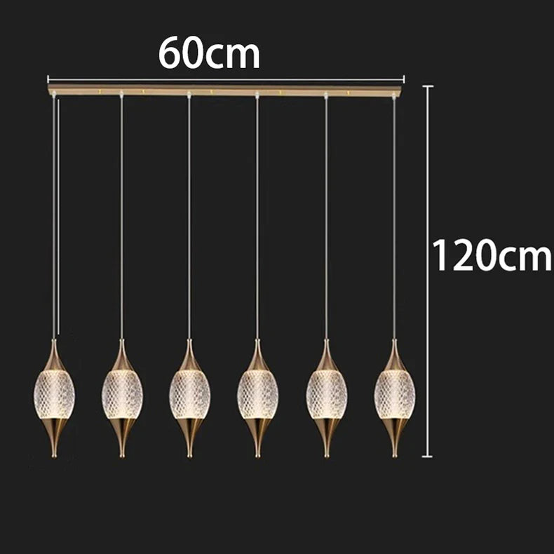 Afralia™ LED Chandelier Modern Dining Room Ceiling Light